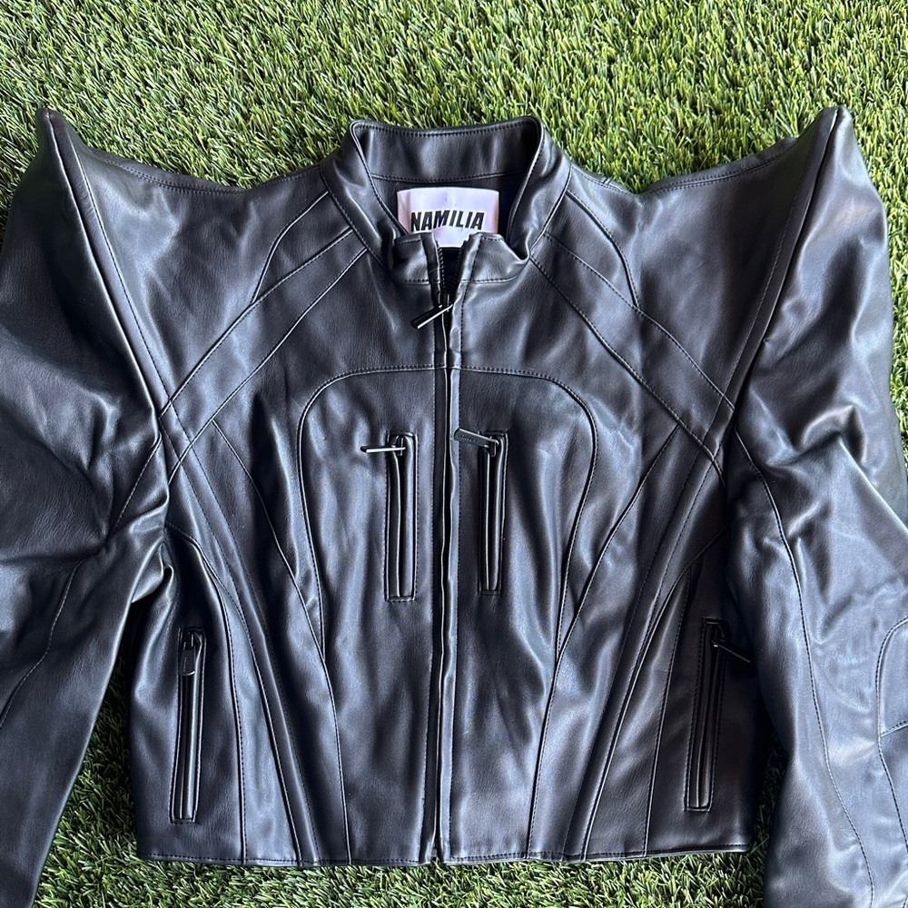 NAMILIA Spike Moto Jacket Size Small - Picture 3 of 8